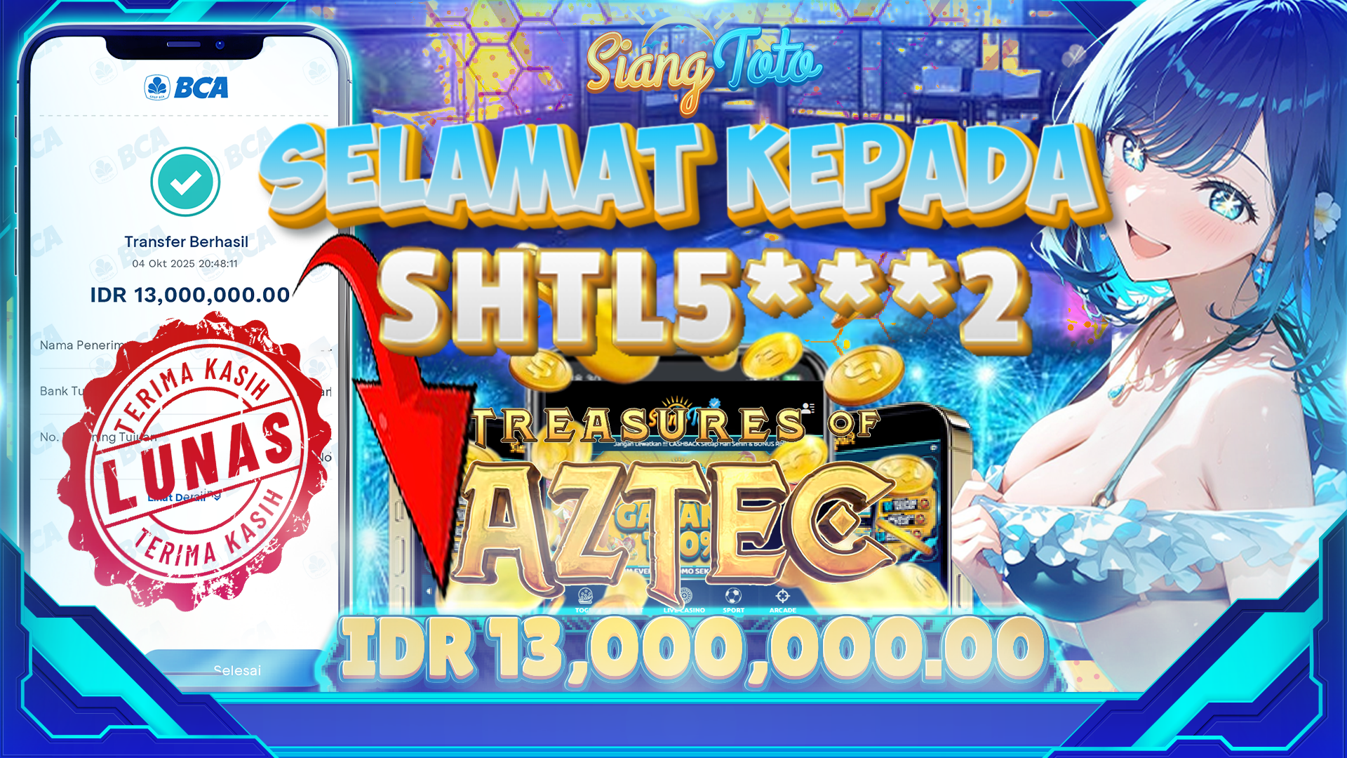 BUKTI MENANG SIANGTOTO