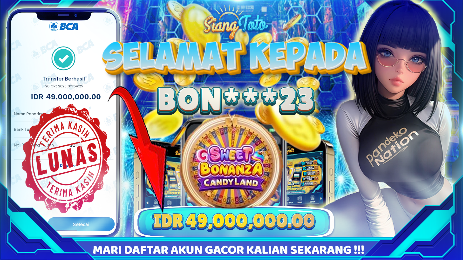 BUKTI MENANG SIANGTOTO
