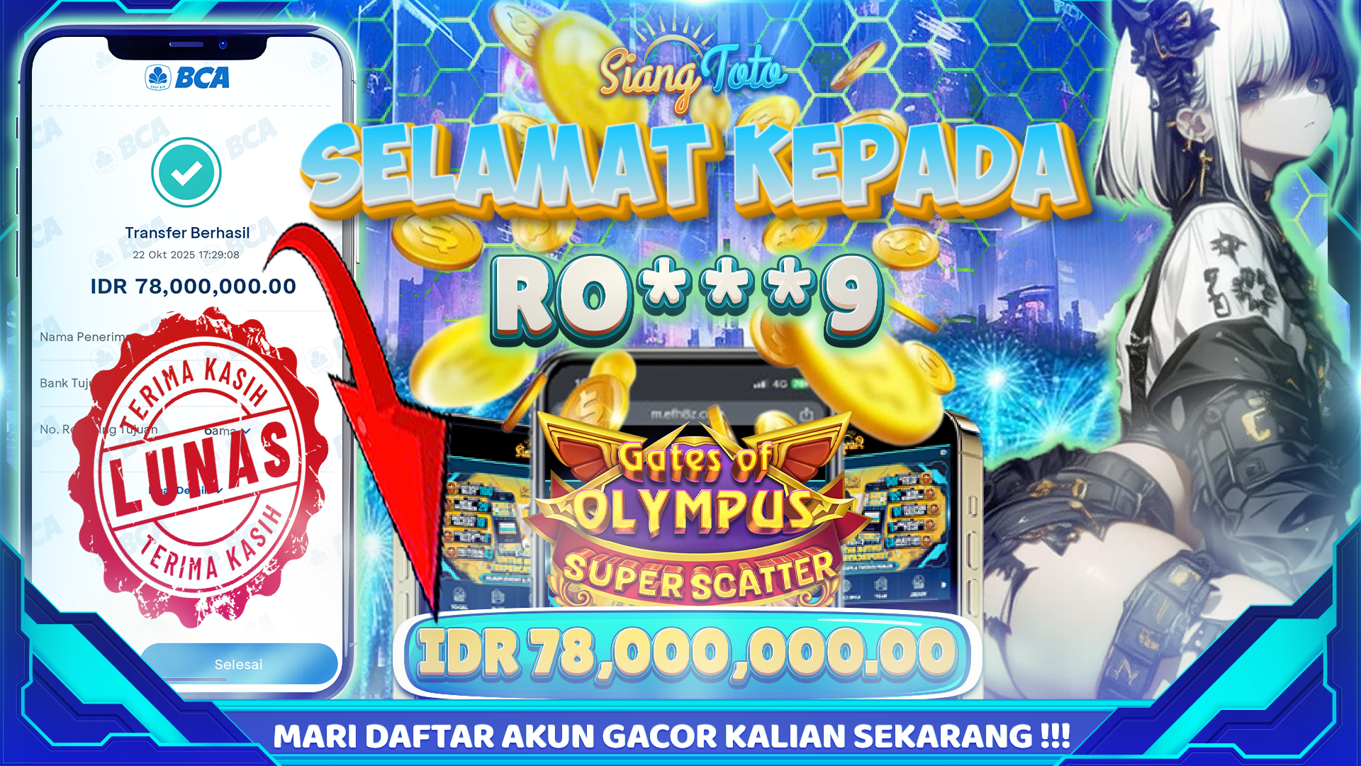 BUKTI MENANG SIANGTOTO