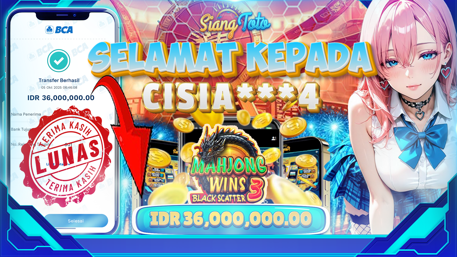 BUKTI MENANG SIANGTOTO