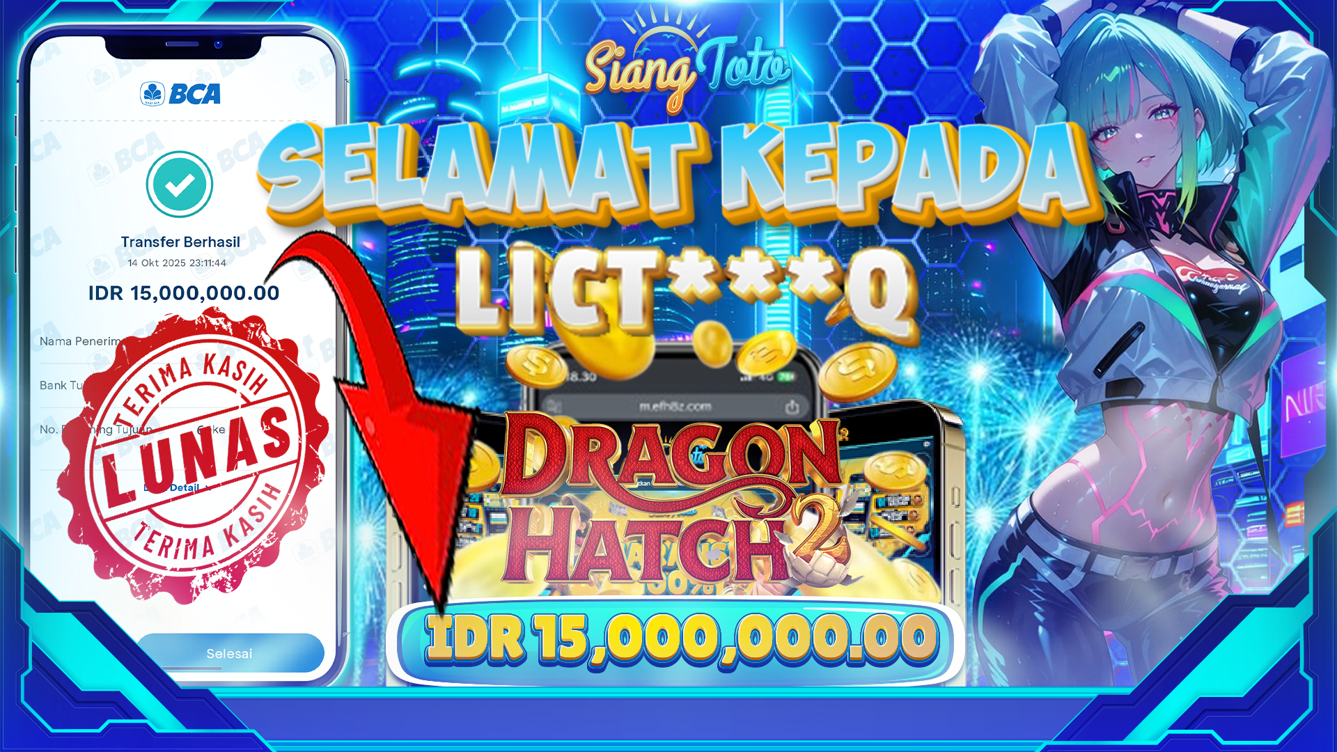 BUKTI MENANG SIANGTOTO