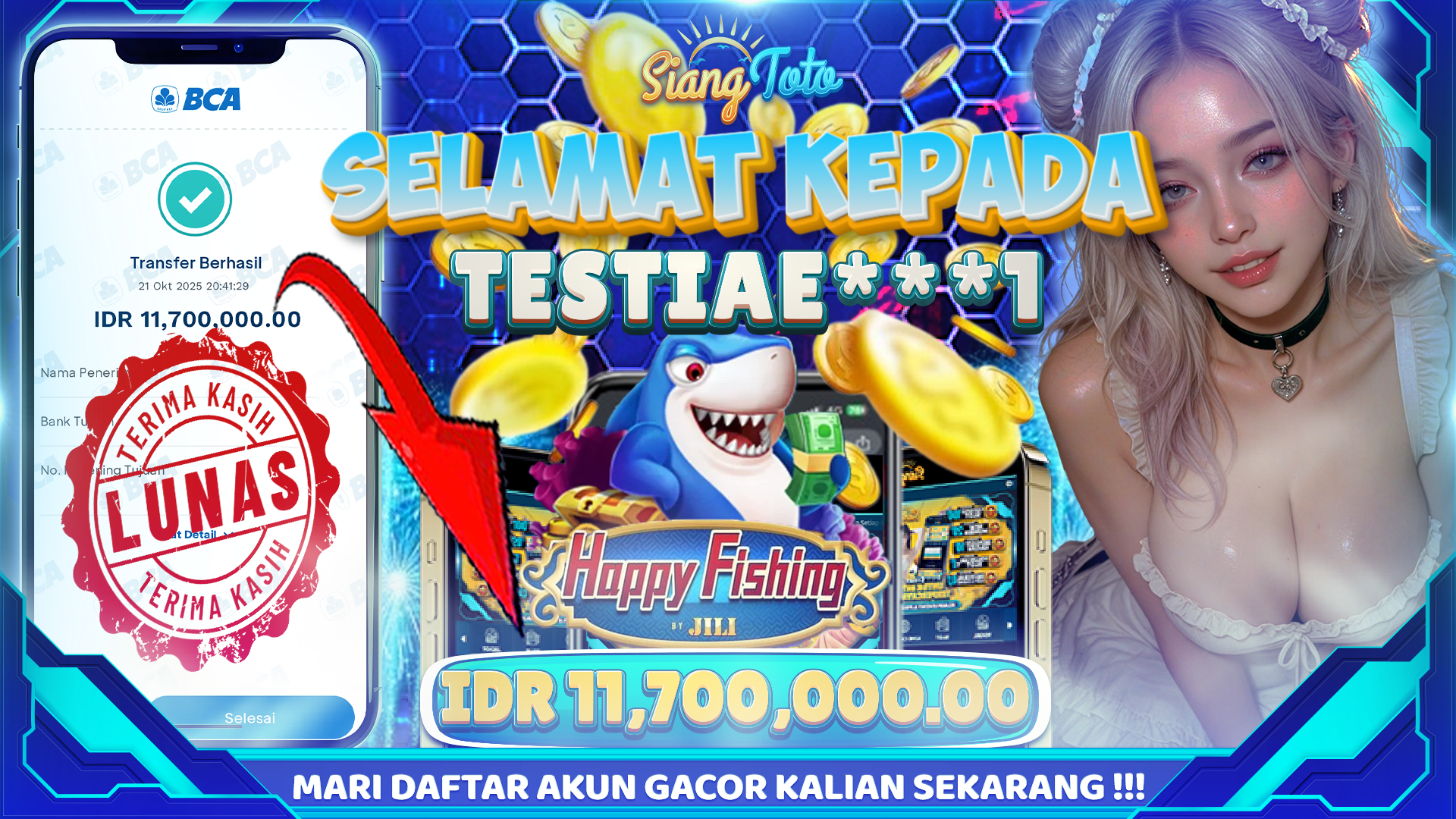 BUKTI MENANG SIANGTOTO