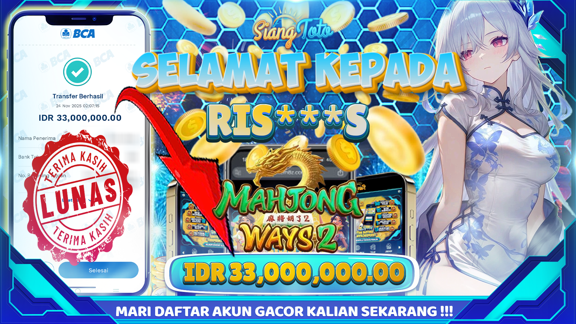 bukti jackpot siangtoto