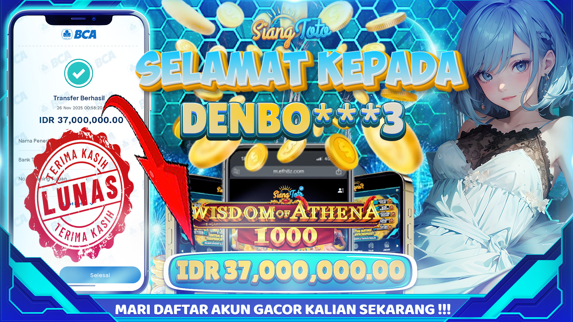 bukti jackpot siangtoto