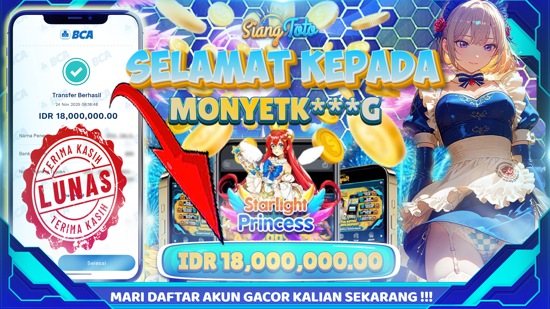 bukti jackpot siangtoto