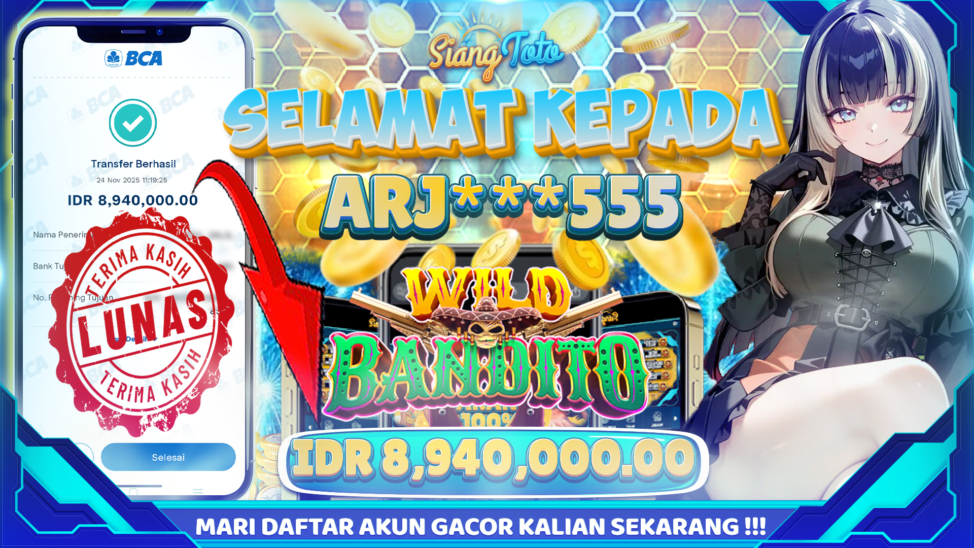 bukti jackpot siangtoto