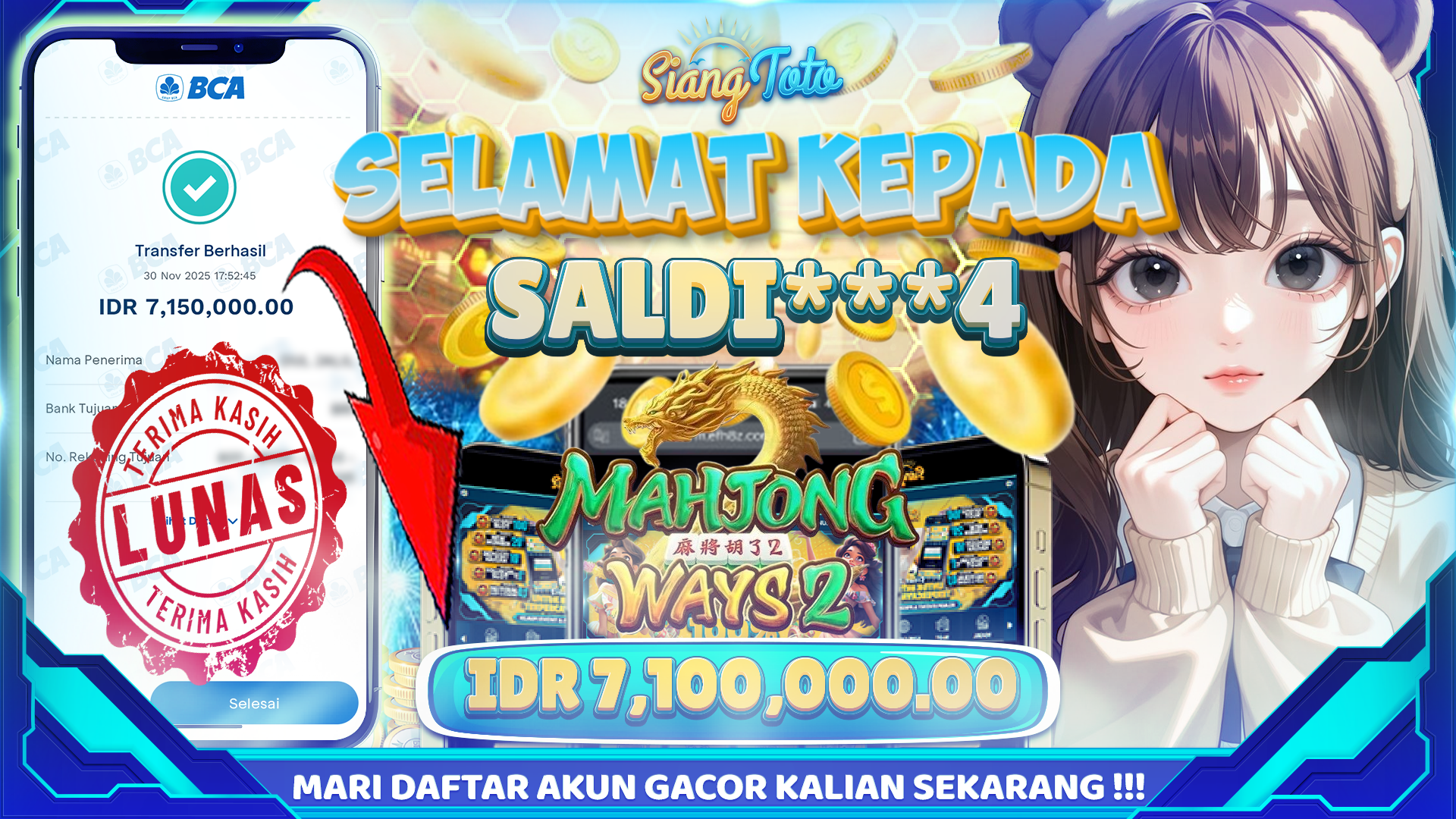 BUKTI JACKPTO SIANGTOTO