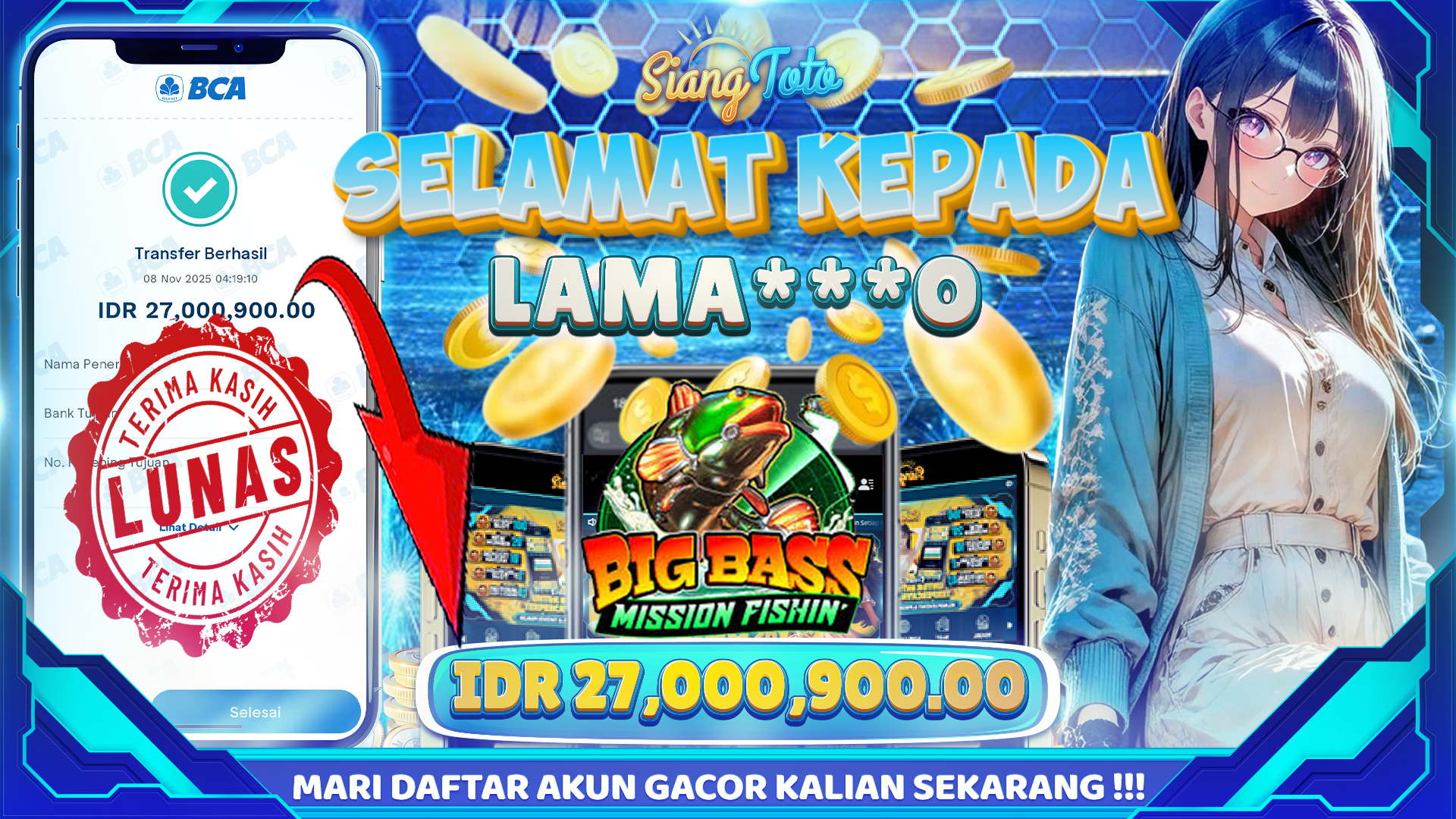 BUKTI JACKPOT Big Bass Mission Fishin’
