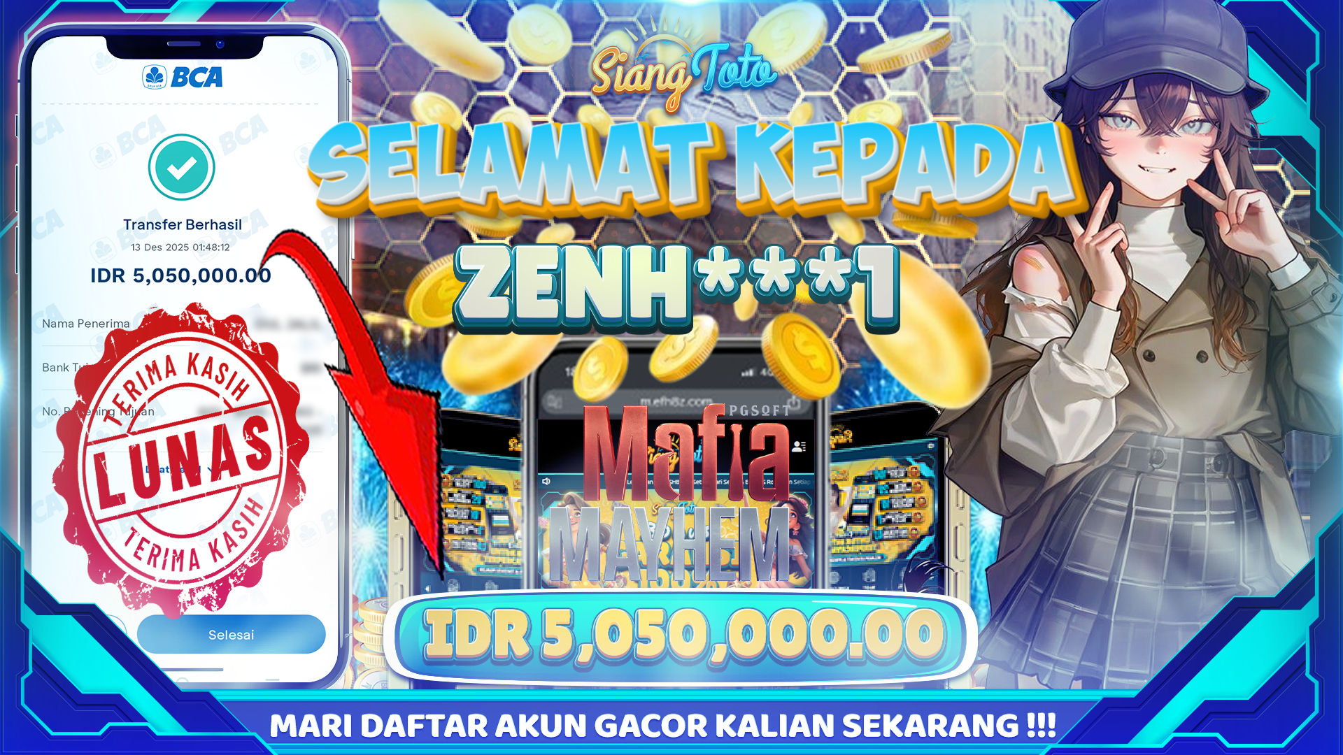 Bukti jackpot Siangtoto