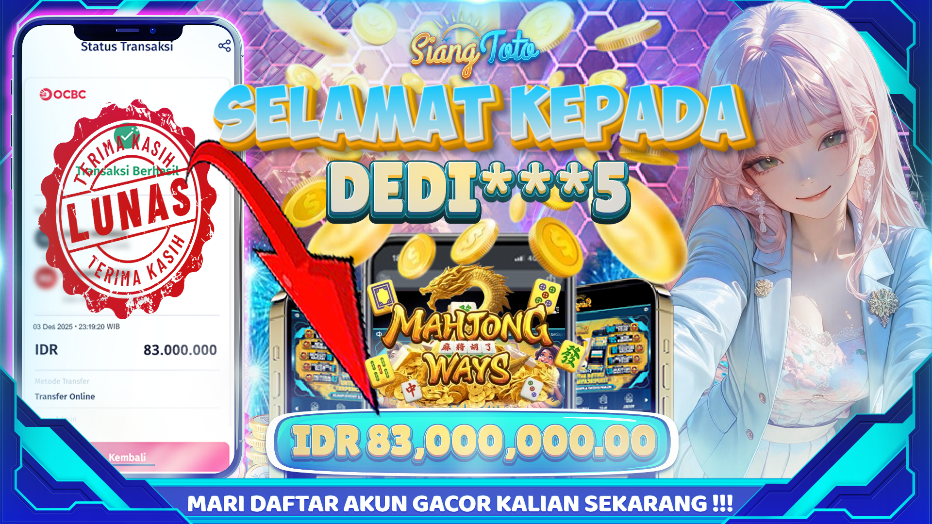 BUKTI JACKPOT SIANGTOTO